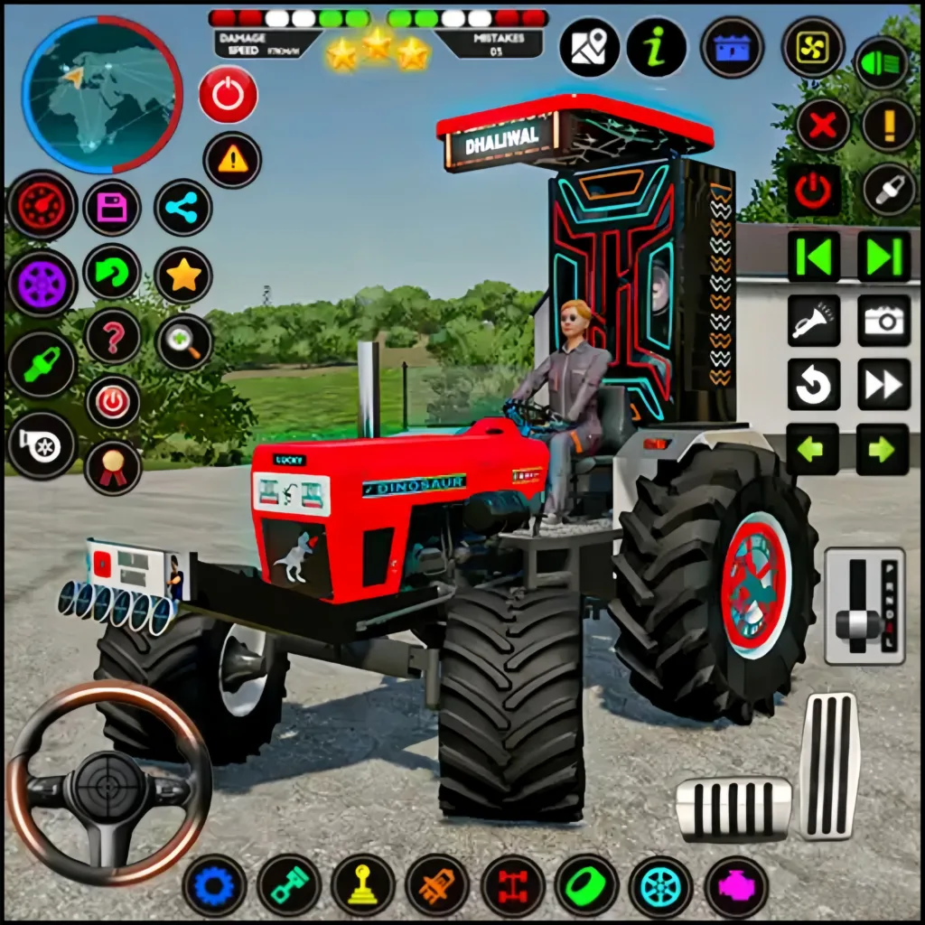 High-Graphics Indian Tractor Game